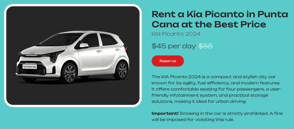 Kia Picanto rental
