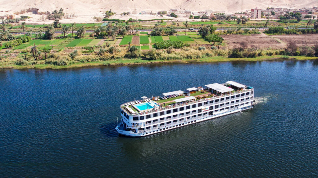 Luxus Kreuzfahrtschiff auf dem Nil, die City and Sea Adonis